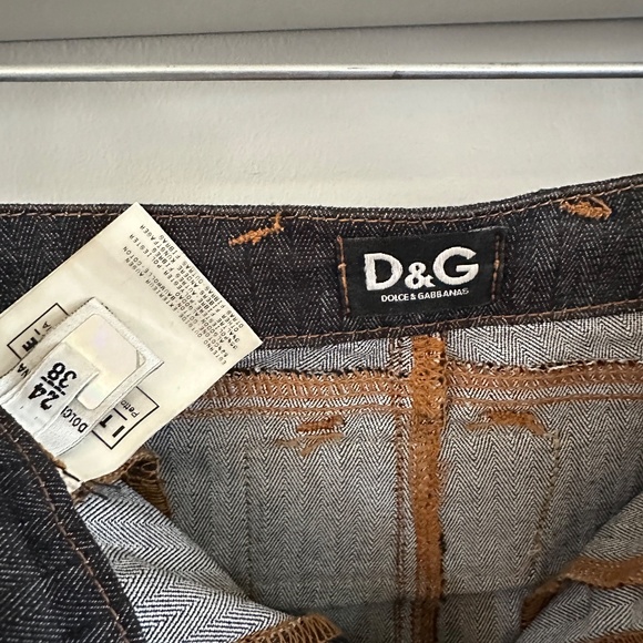 D&G by Dolce&Gabbana Denim Vintage A-Line Skirt size 38-small - Picture 4 of 4